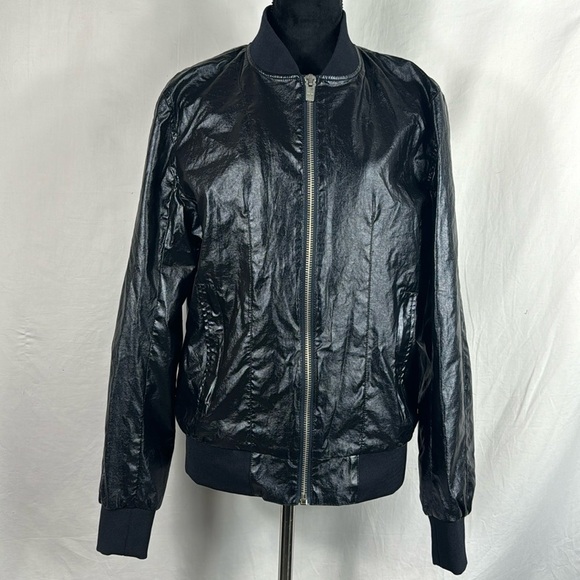 Zara Other - Zara Men’s Faux Leather Zip Up Jacket, 2 pockets, Fully Lined